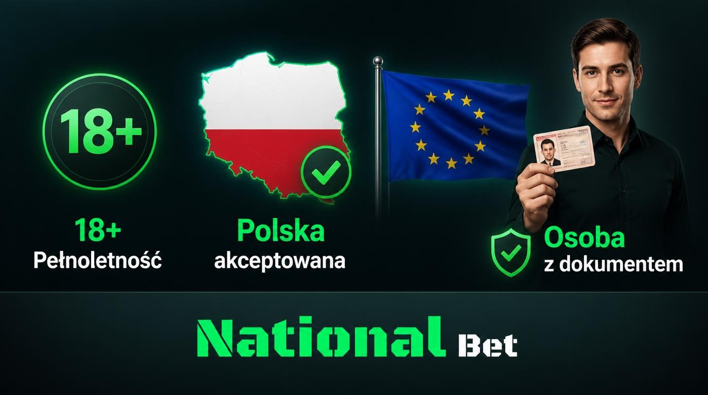 Osoba pełnoletnia z Polski rejestruje konto